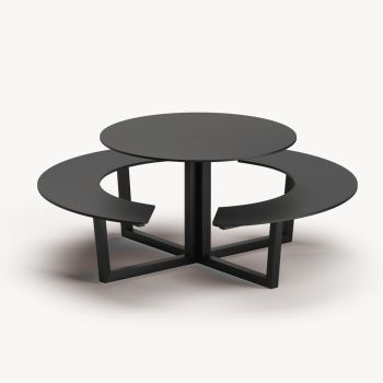 Mondrian Sitzbank rund - Tischdurchmesser 110 cm