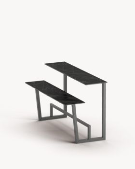 Mondrian Wand-Stehsitzbank - Tischbreite 120 cm